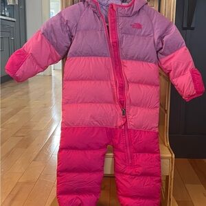 The North Face Pink & Light Purple Infant Puffer Jacket
